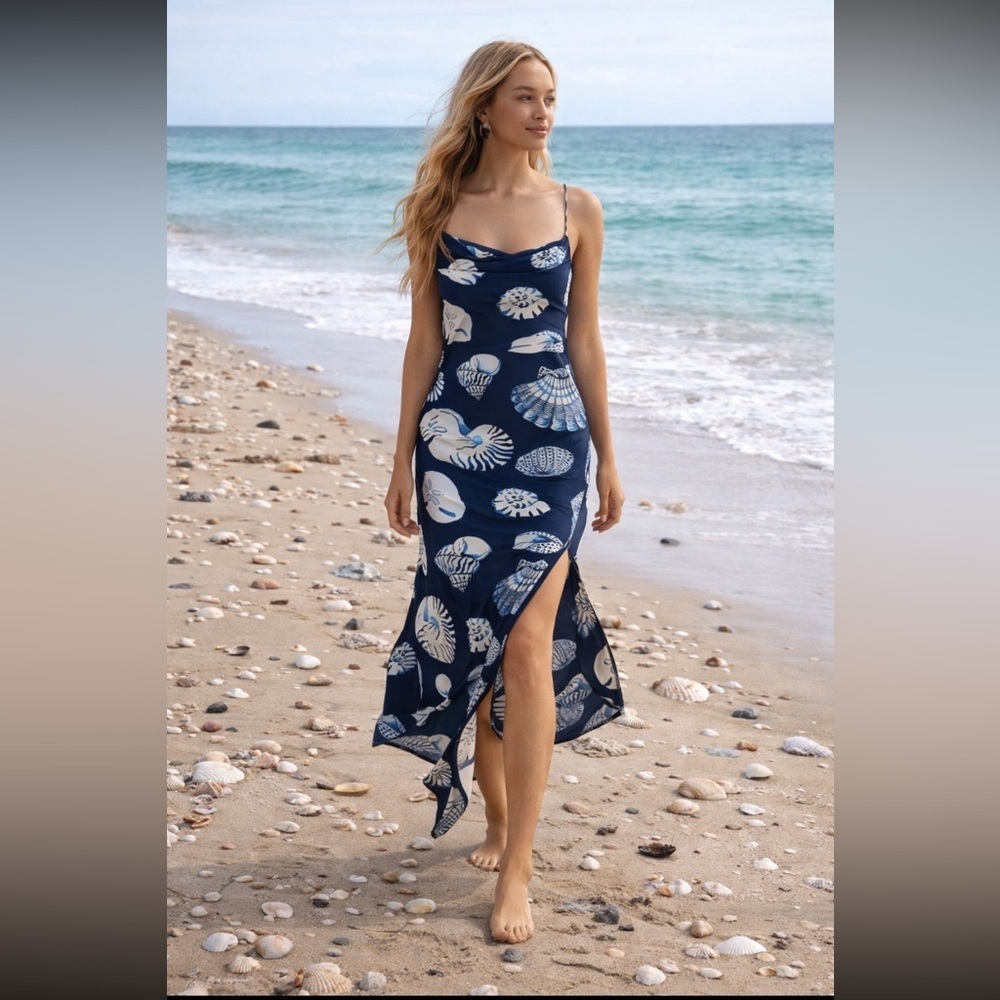 Anthropologie NWT Carolina K Cowl-Neck Slip Dress size XS.